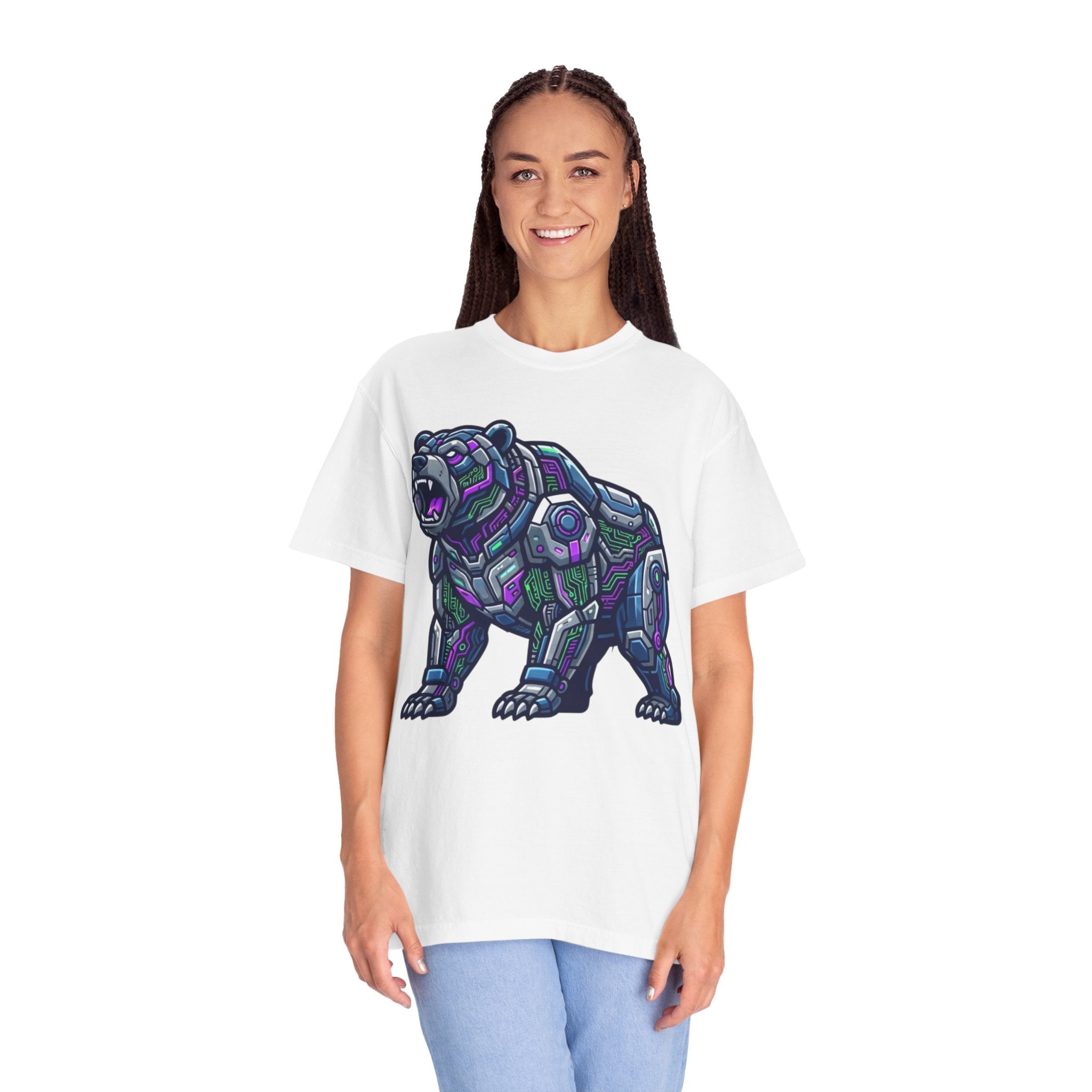"Cyber Bear" Unisex Garment-Dyed Tee
