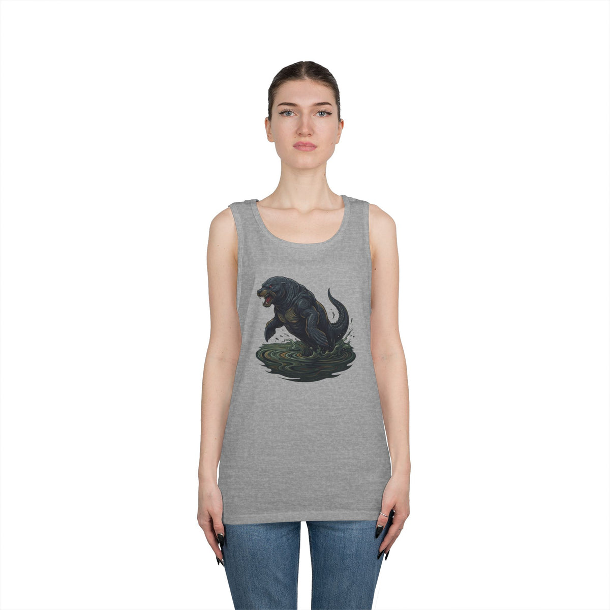 Color: Sport Grey | Bunyip (Australian Aboriginal Mythology) Tank Top
