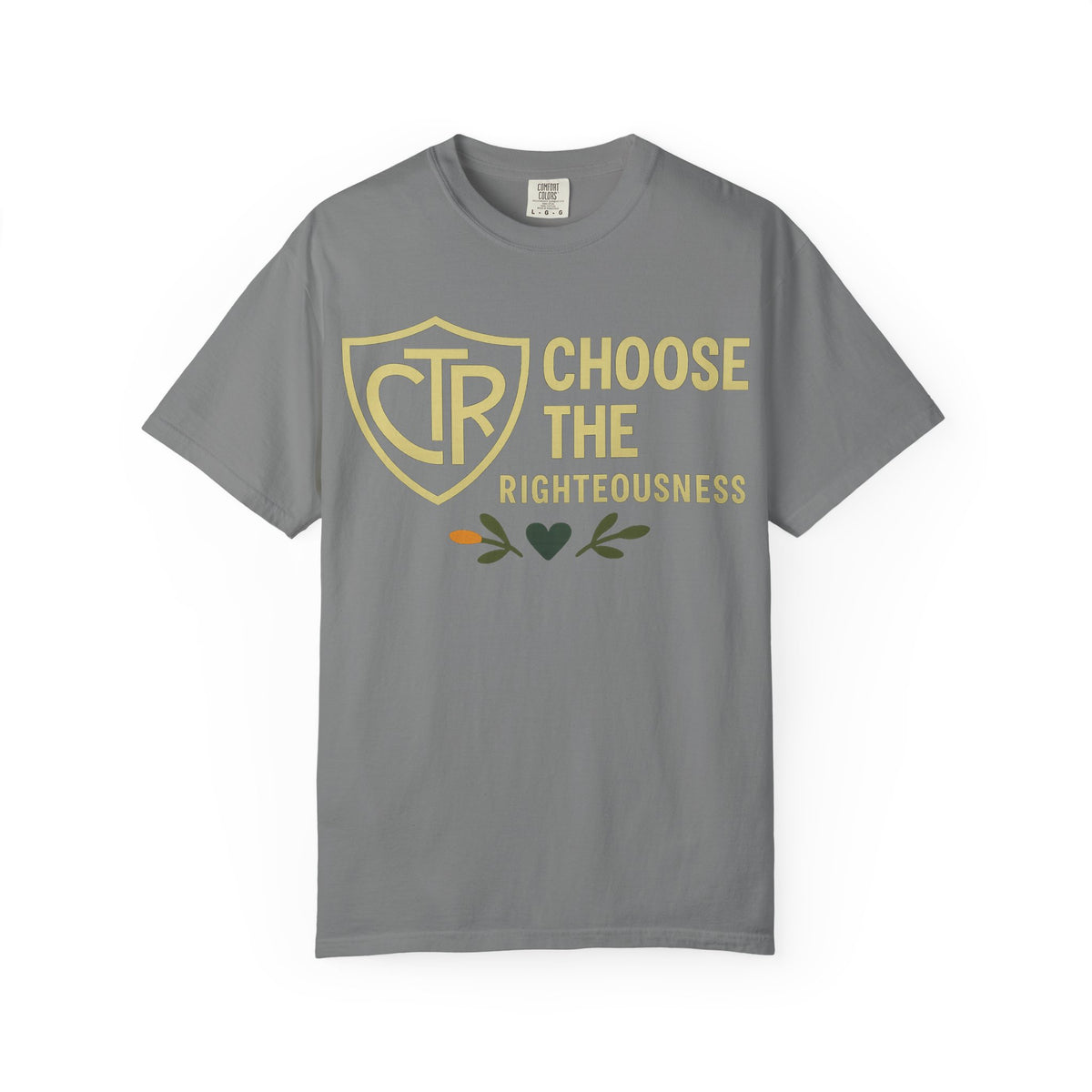 Color: Grey | CTR: Choose the Righteousness Unisex Garment-Dyed T-shirt
