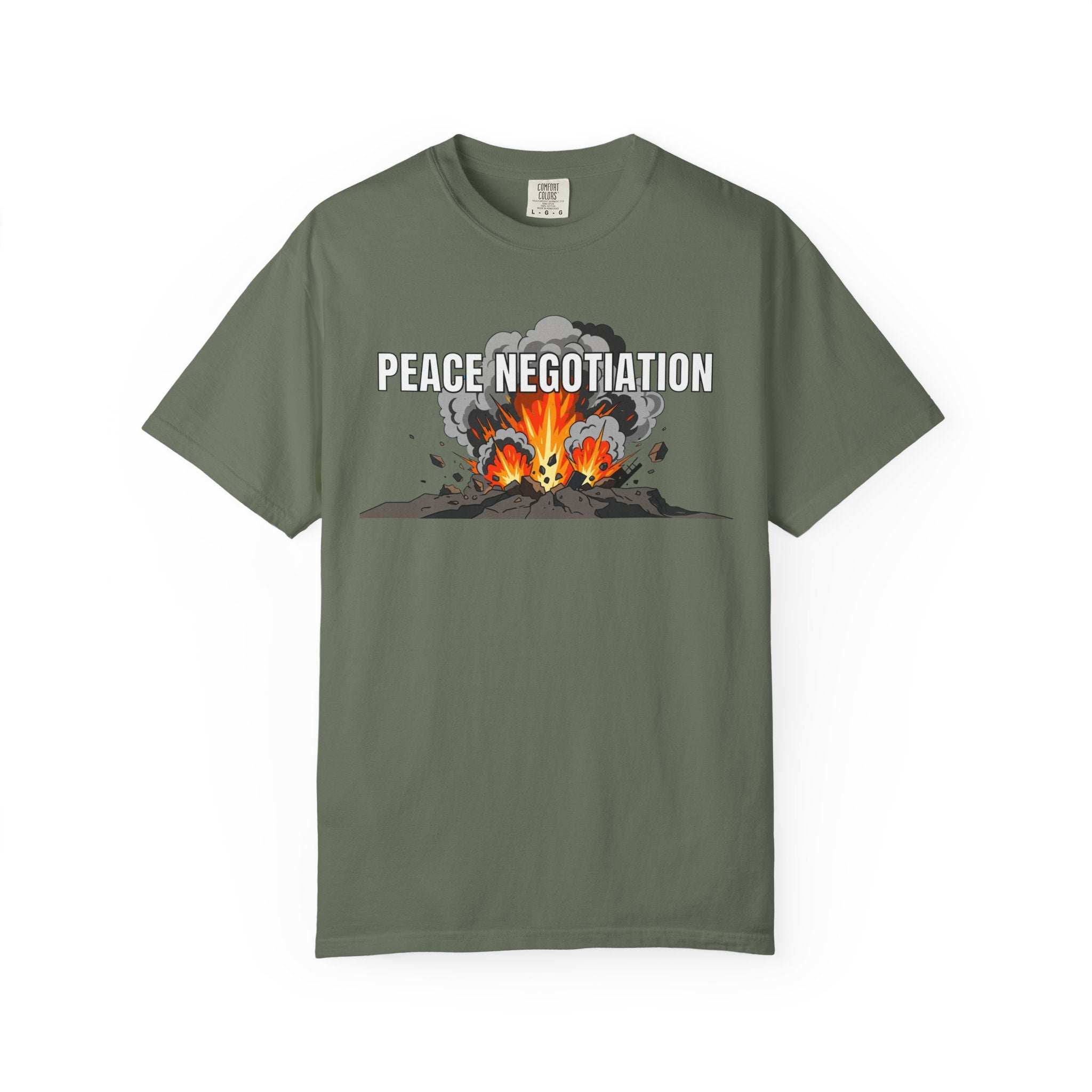 "Peace Negotiation" Unisex Garment-Dyed Tee