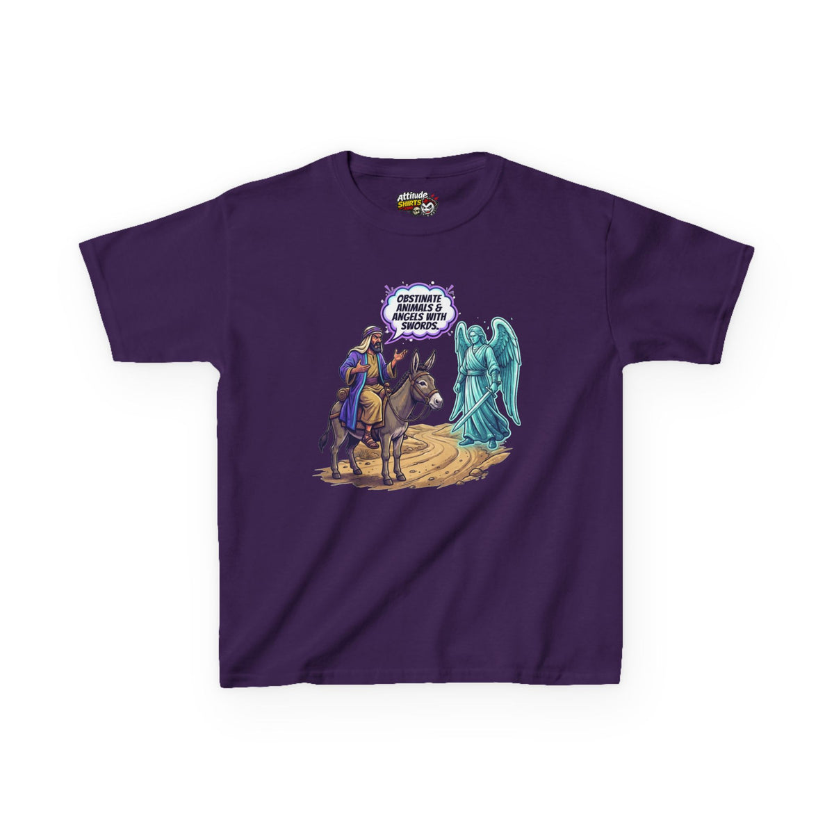 Good Book Series Obstinate Animals & Angels With Swords Kids Tee