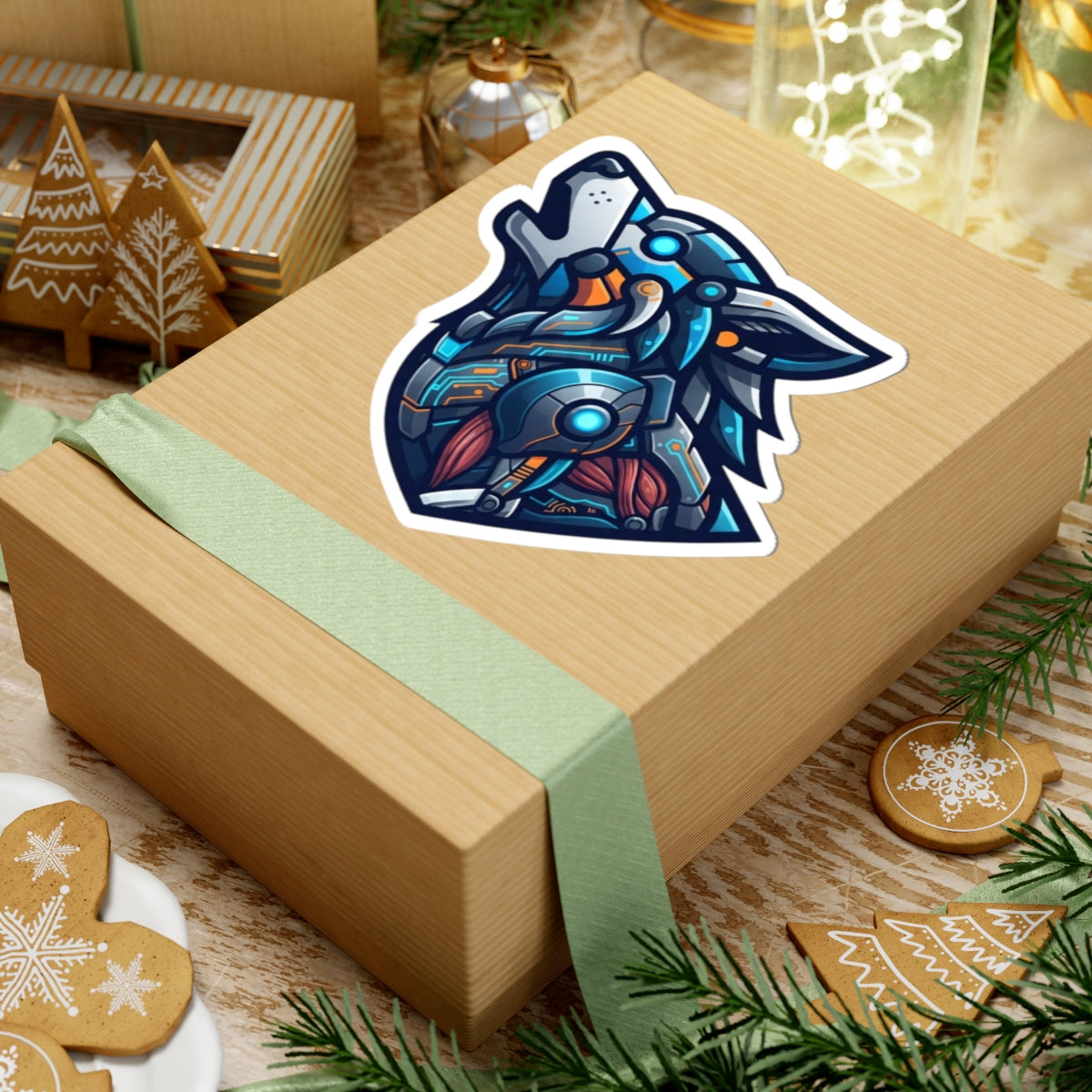 "Cyber Wolf" Sticker