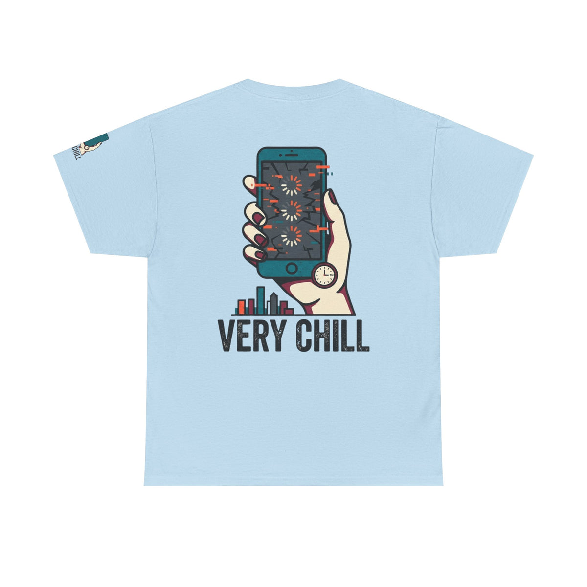 Color: Light Blue | Very Chill Premium Graphic Tee