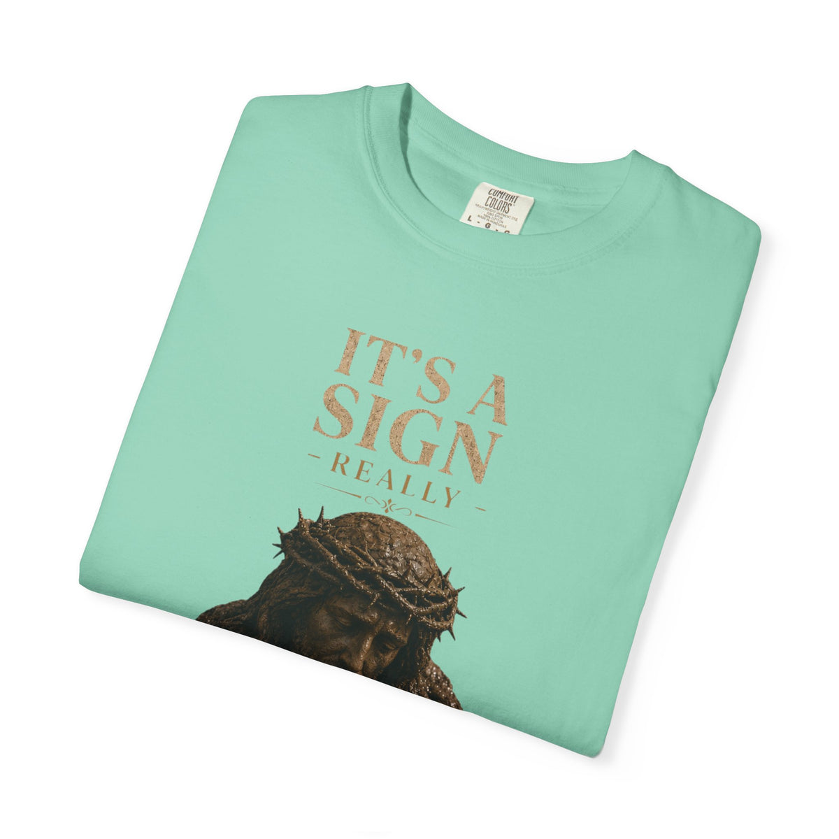 "Good Book Series It's a Sign - Really" Unisex Garment-Dyed Tee
