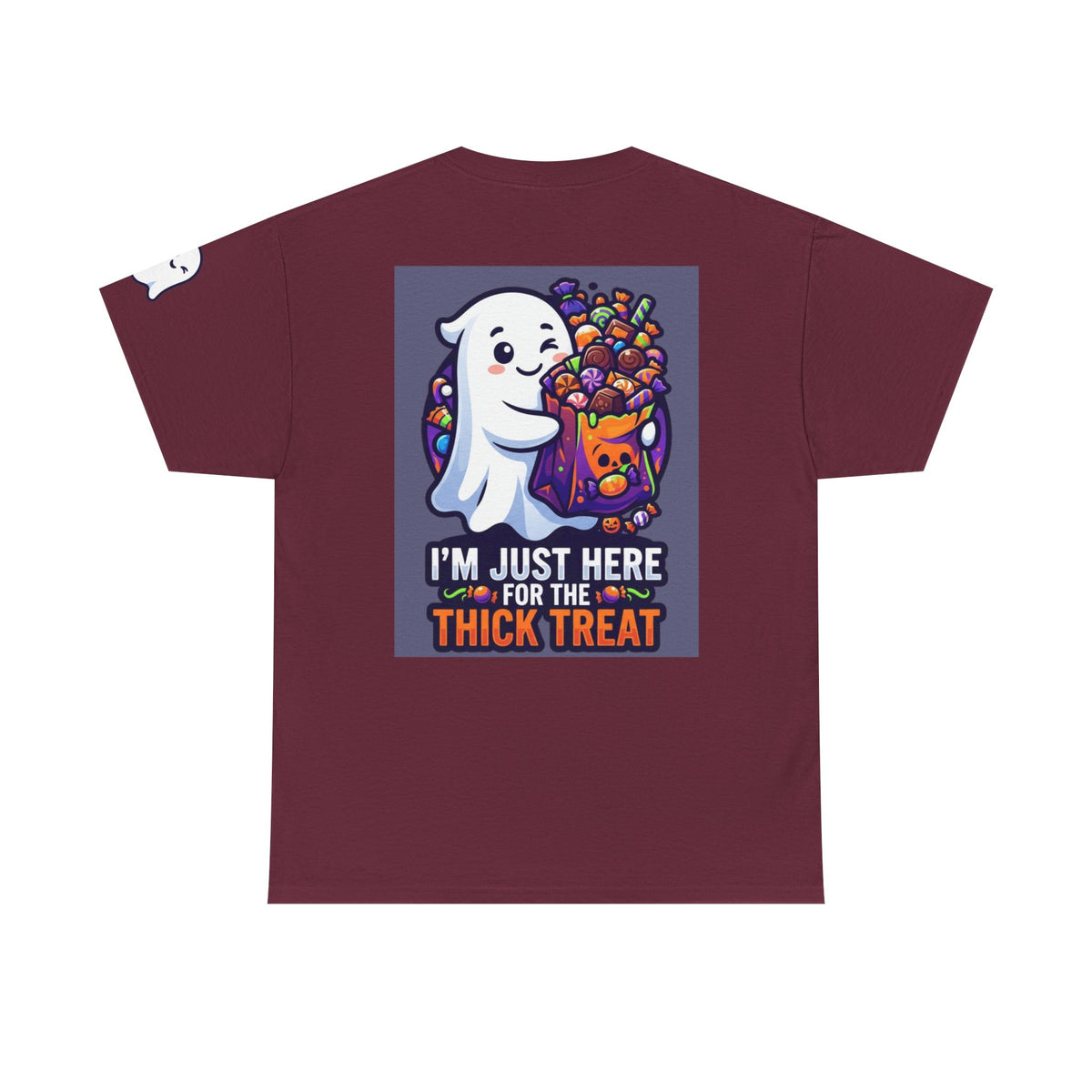 Color: Maroon | I'm Just Here For The Thick Treat Premium Graphic Tee