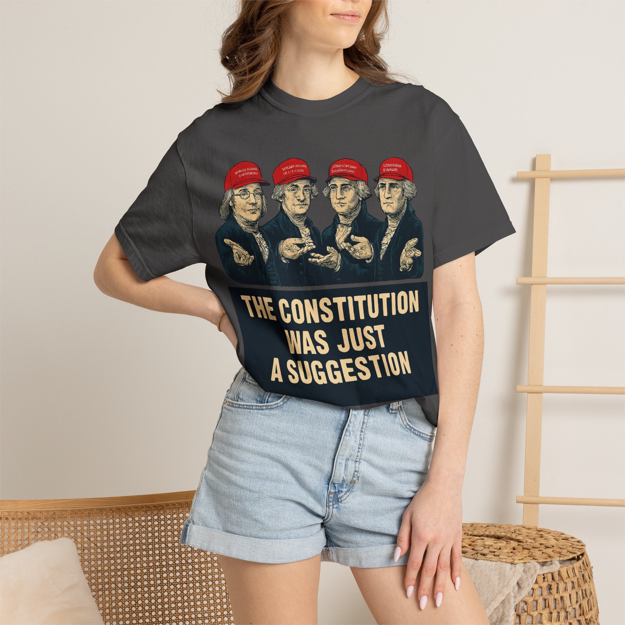 "The Constitution Was Just a Suggestion" Unisex Garment-Dyed T-shirt
