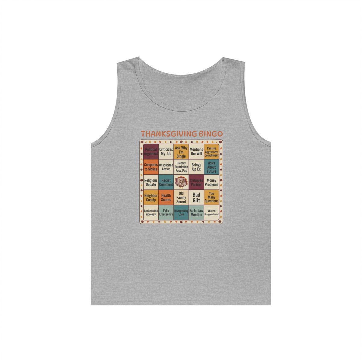 "Thankgiving Bingo" Tank Top