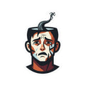 "Therapy Needed" Sticker