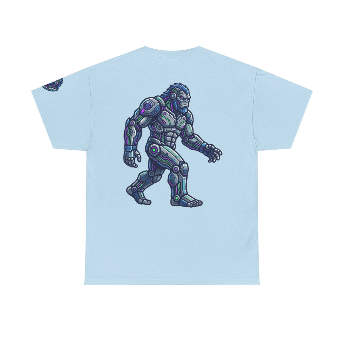 Color: Light Blue | Cyber Bigfoot Premium Graphic Tee