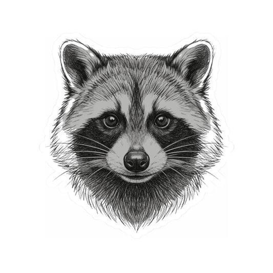 "Pencil Sketch Art Raccoon" Sticker