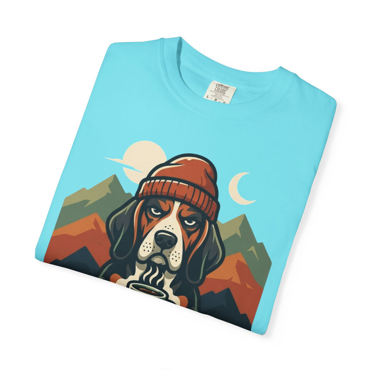 Resting Camping Face Unisex Garment-Dyed Tee