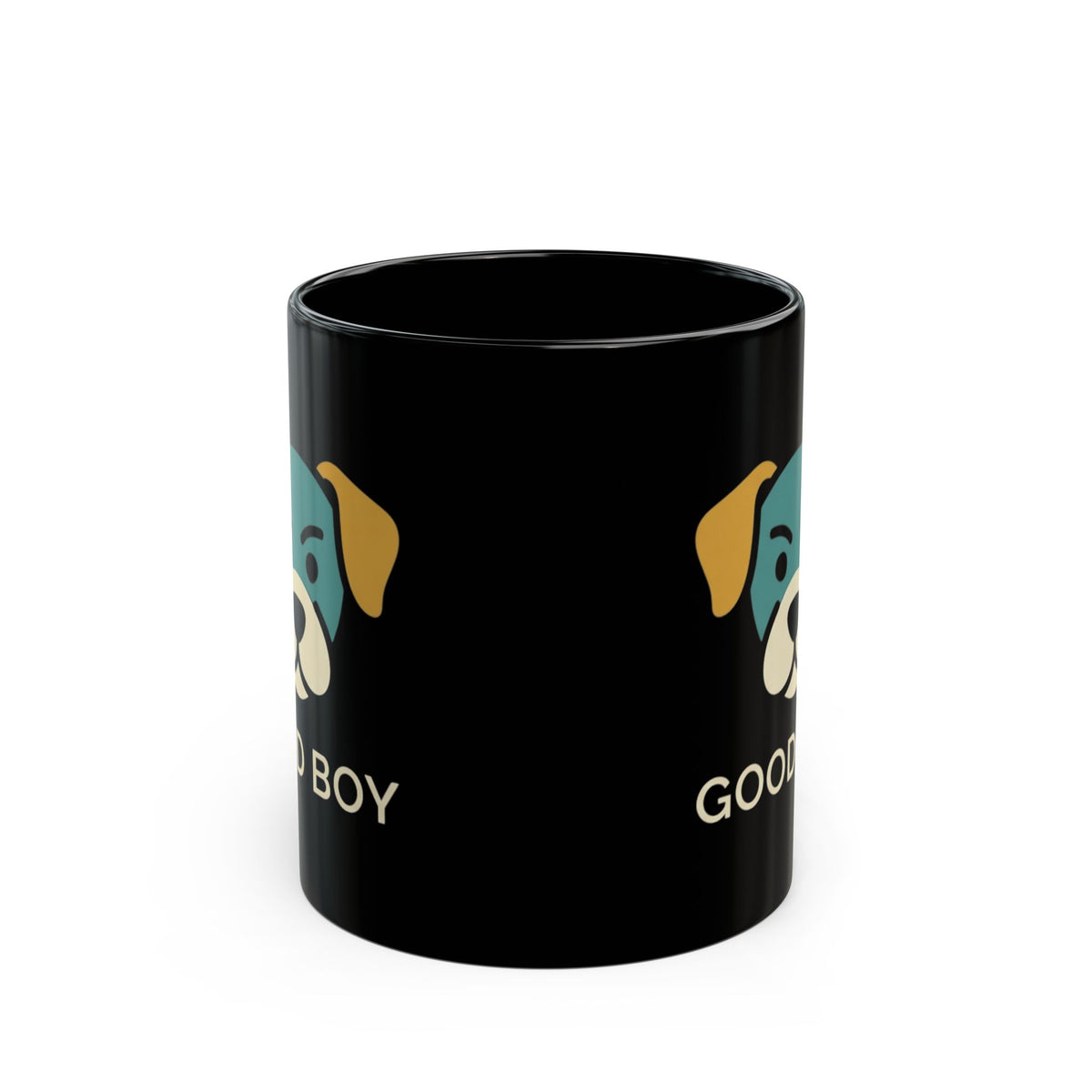 "I'm A Good Boy" Black Ceramic Mug — Graphic