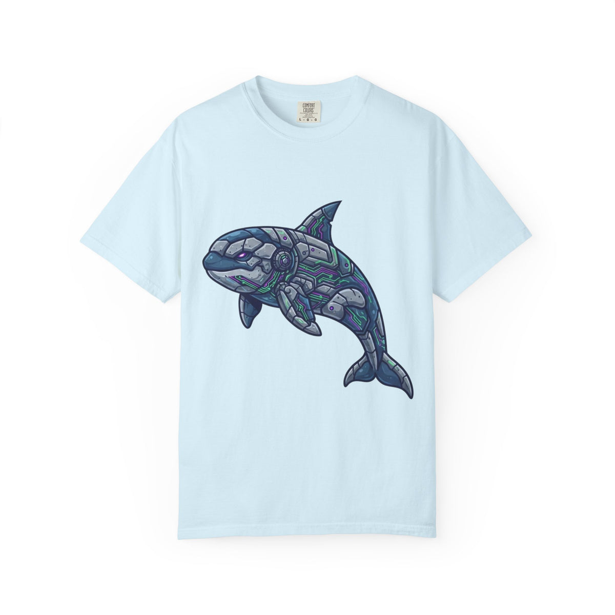Color: Chambray | Killer Whale Unisex Garment-Dyed Tee
