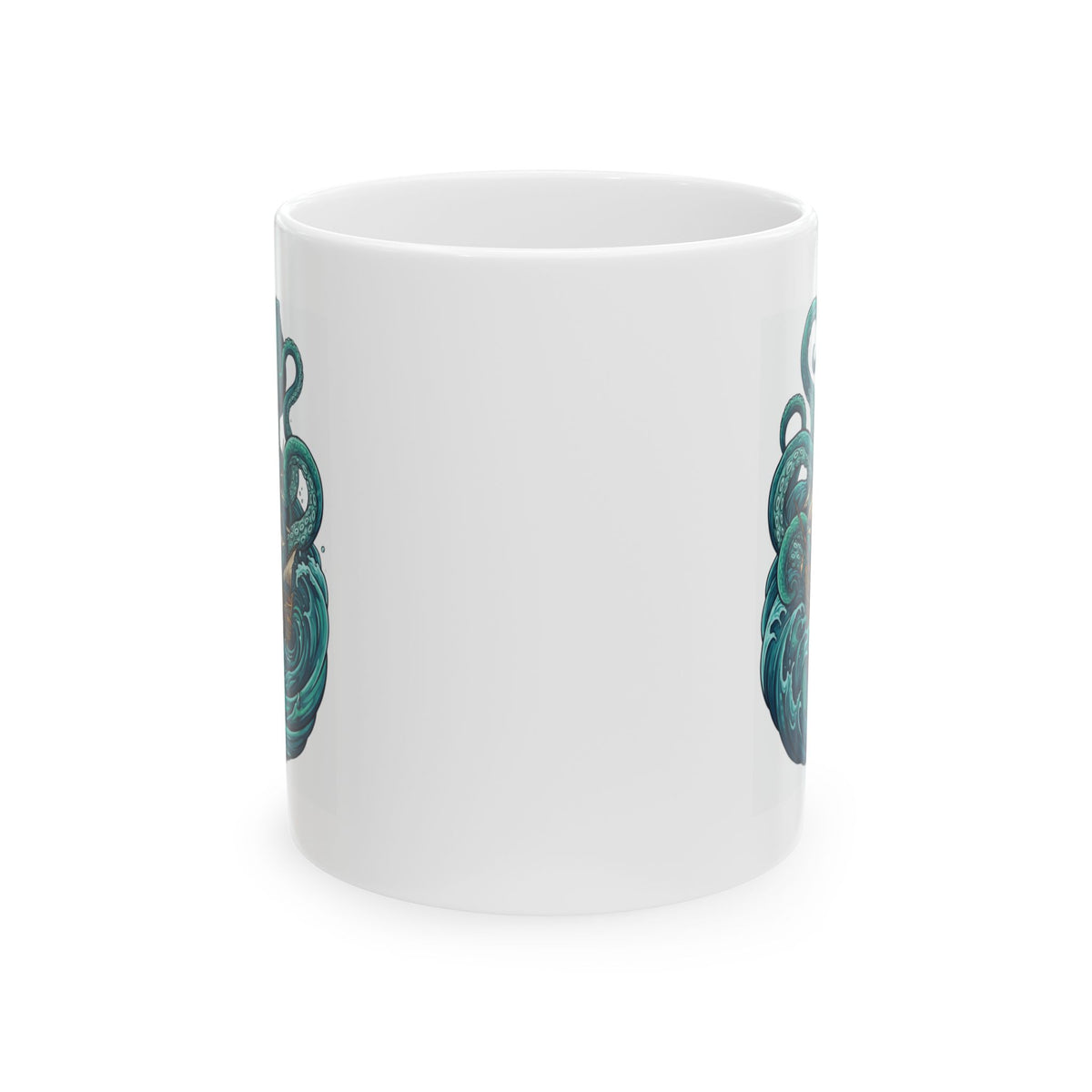 "The Kraken (Norse-Global Maritime)" White Ceramic Mug
