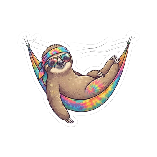 "Hippy Sloth" Sticker — Main