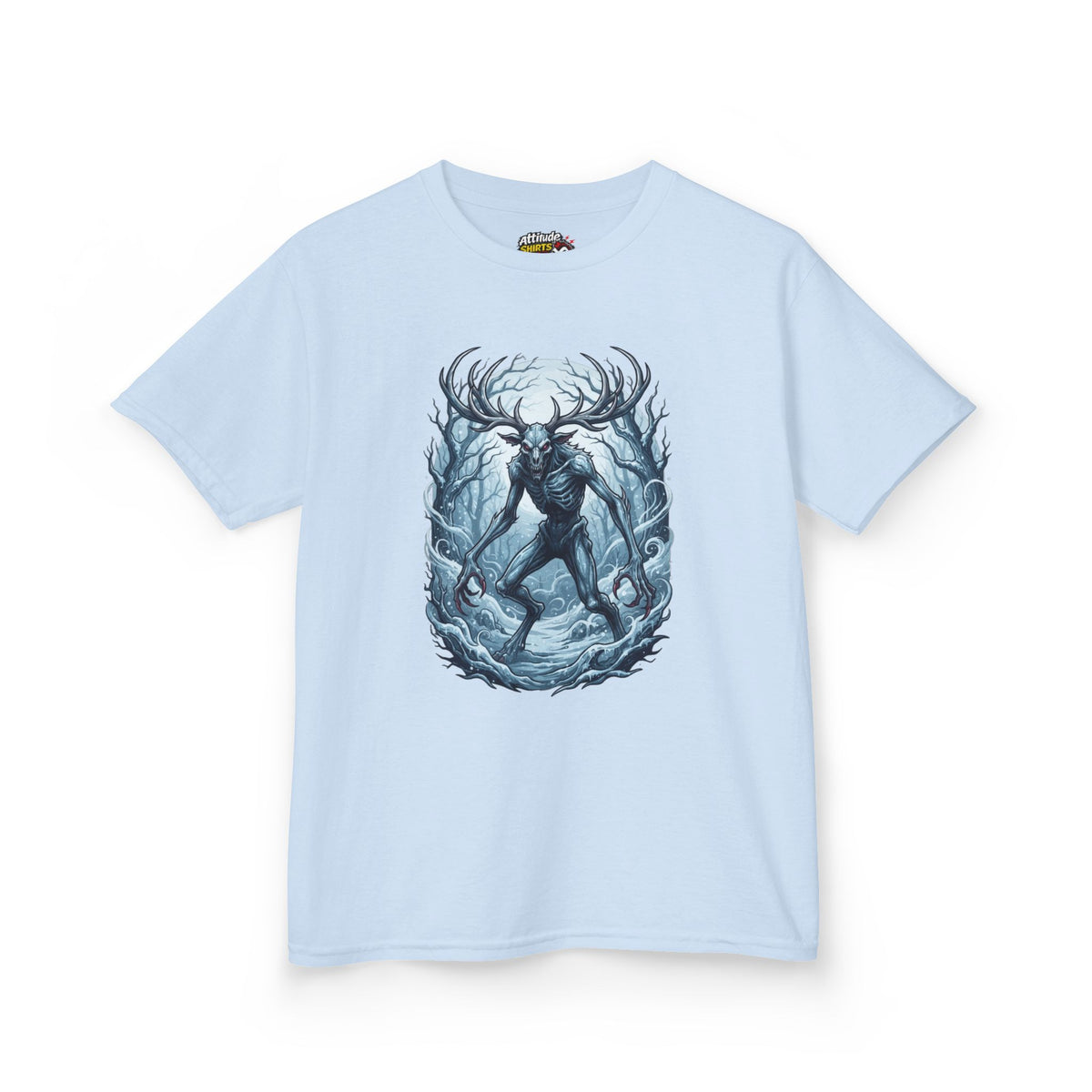 Color: Light Blue | Wendigo (Algonquian Folklore) Kids Tee