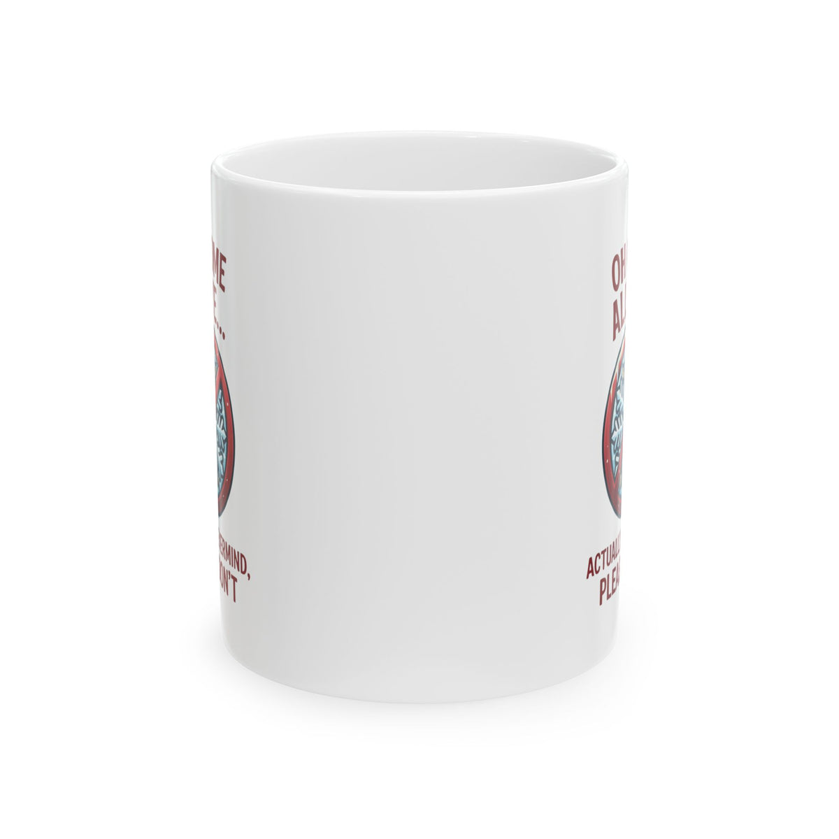 "Oh Come All Ye" White Ceramic Mug