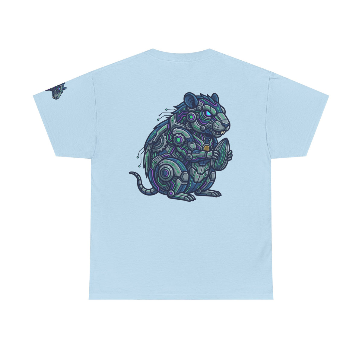Color: Light Blue | Cyber Hamster Premium Graphic Tee