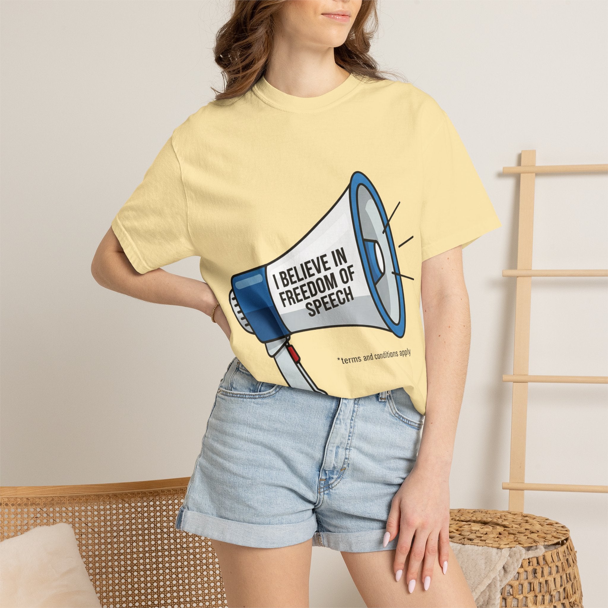 "Freedom of Speech" Unisex Garment-Dyed T-shirt