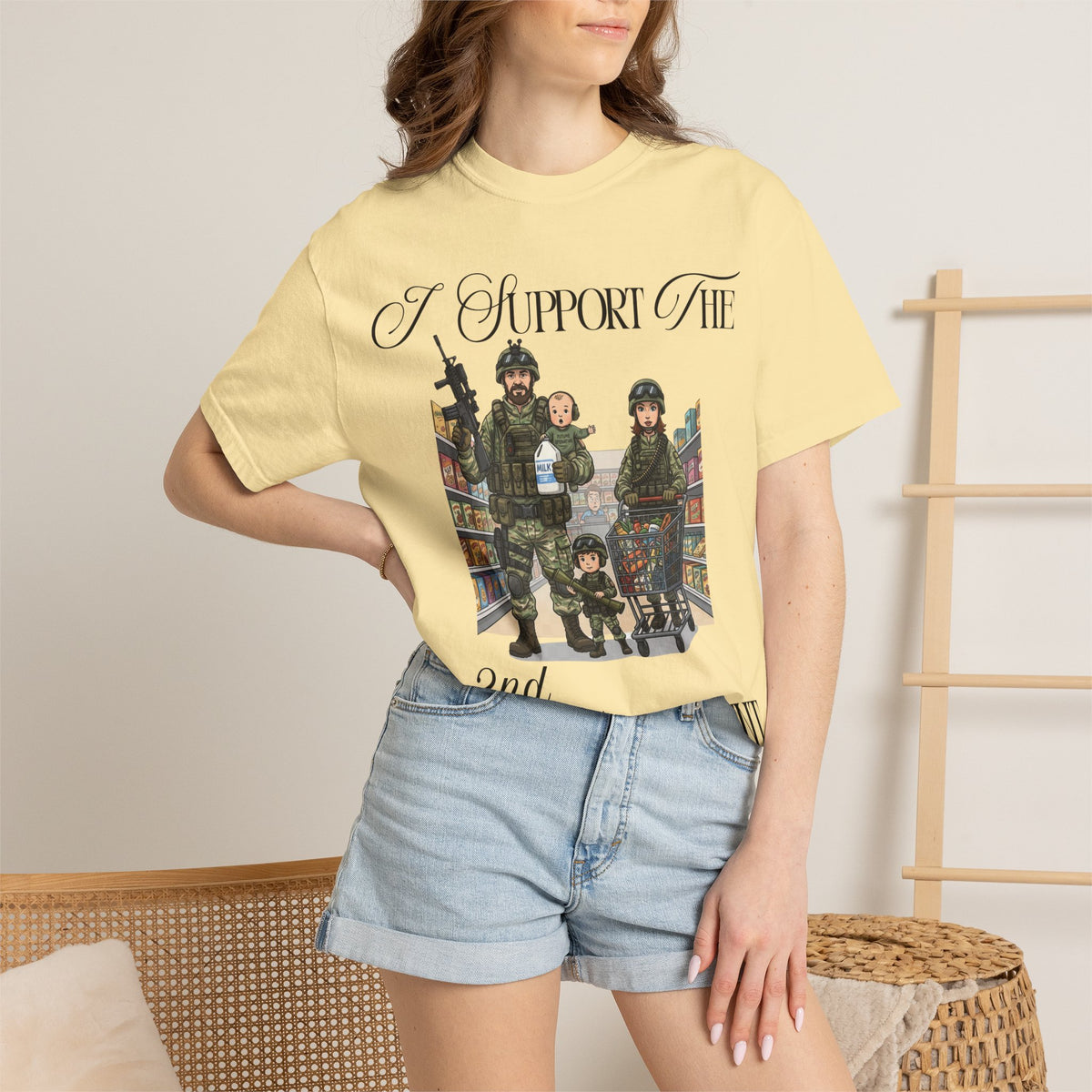 Color: Banana | Tactical Grocery Run Unisex Garment-Dyed T-shirt
