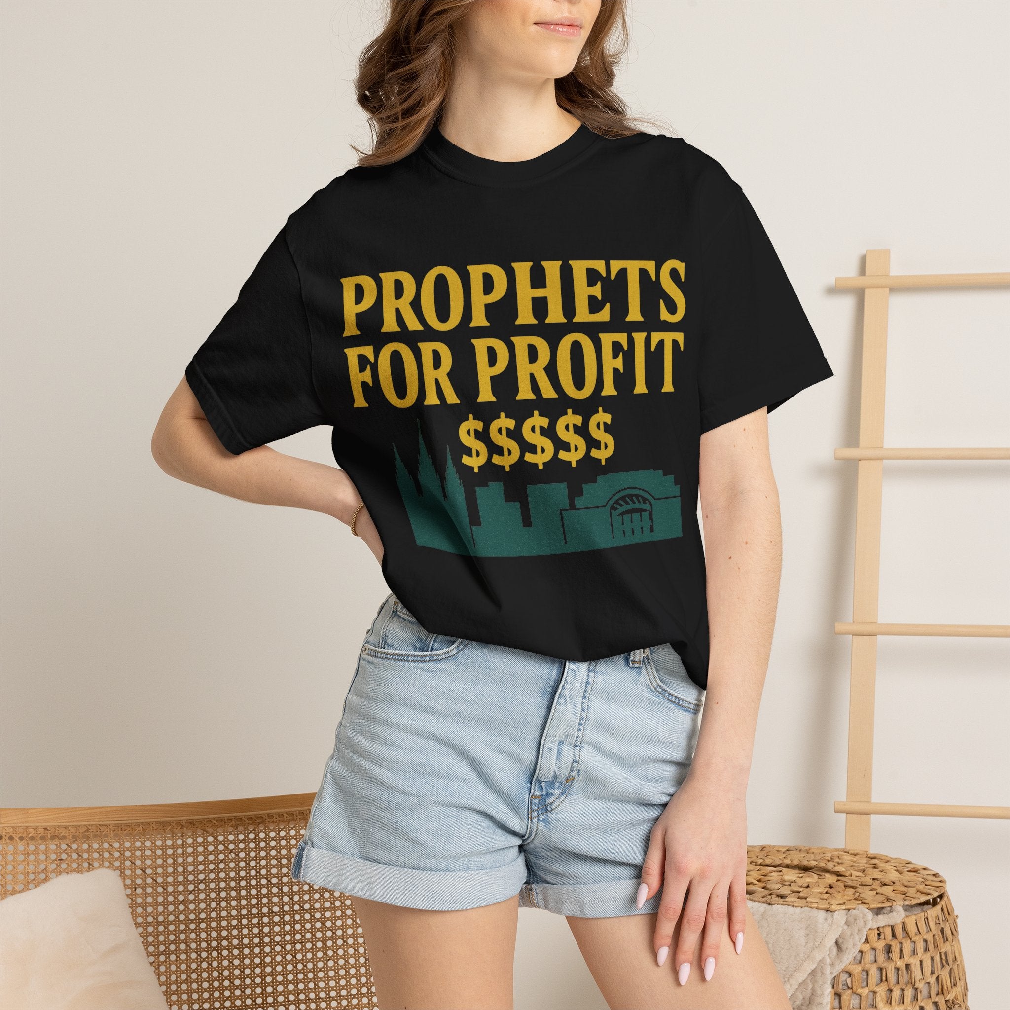 "Prophets for Profit" Unisex Garment-Dyed T-shirt