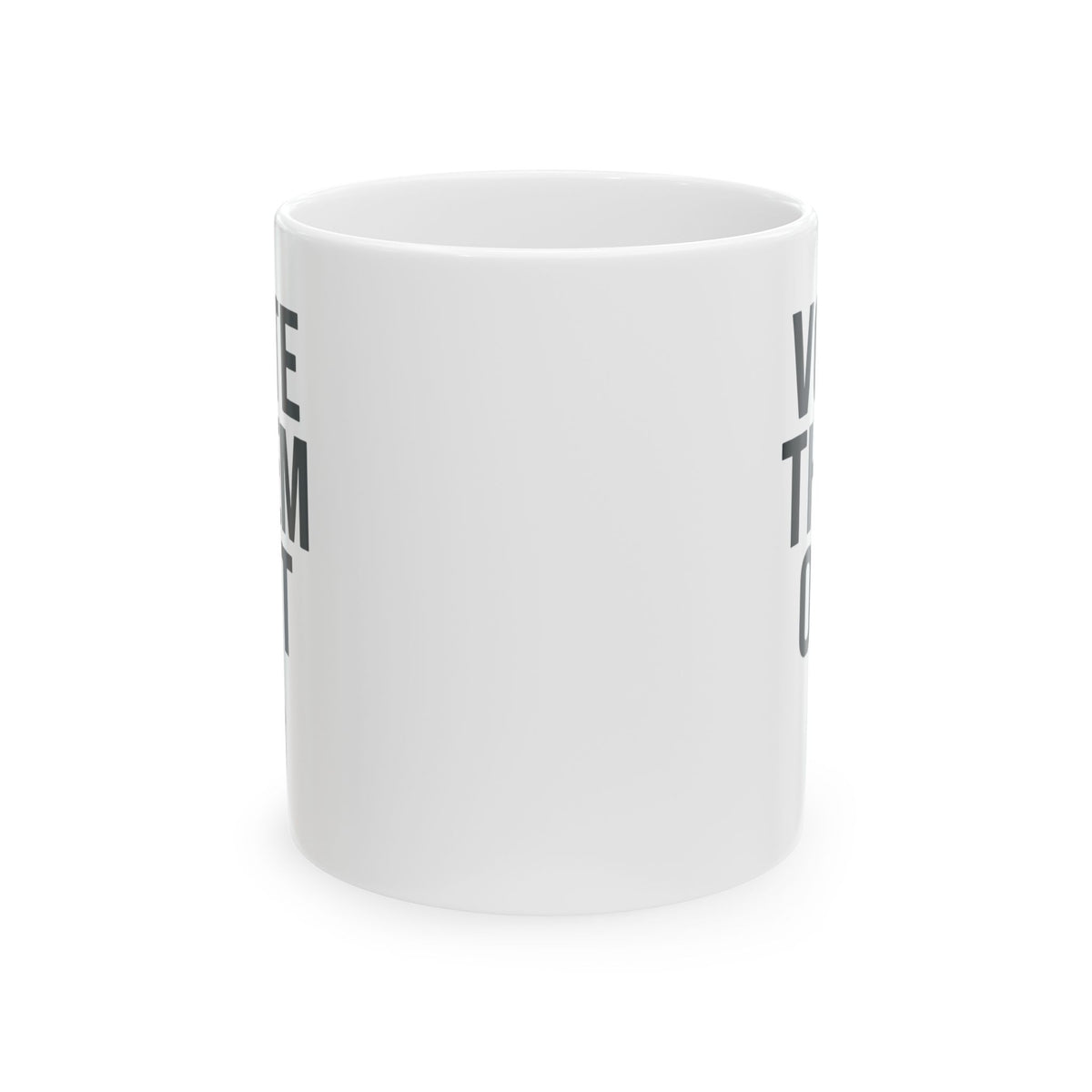 "Protest Series - Follow The Money" White Ceramic Mug — Graphic