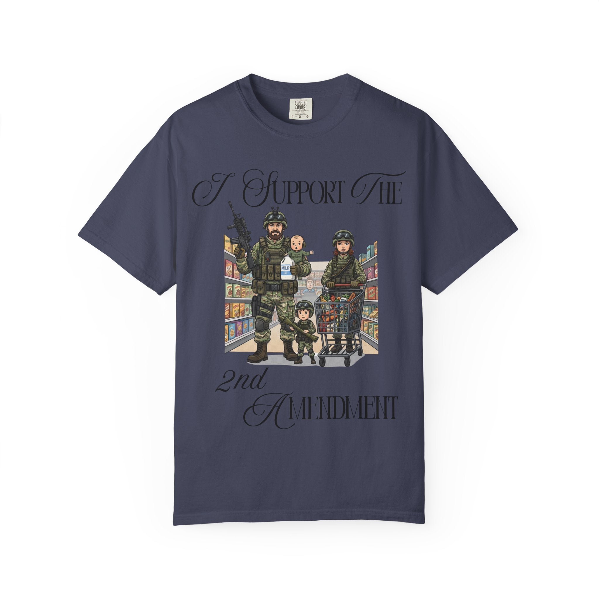 "actical Grocery Run" Unisex Garment-Dyed T-shirt