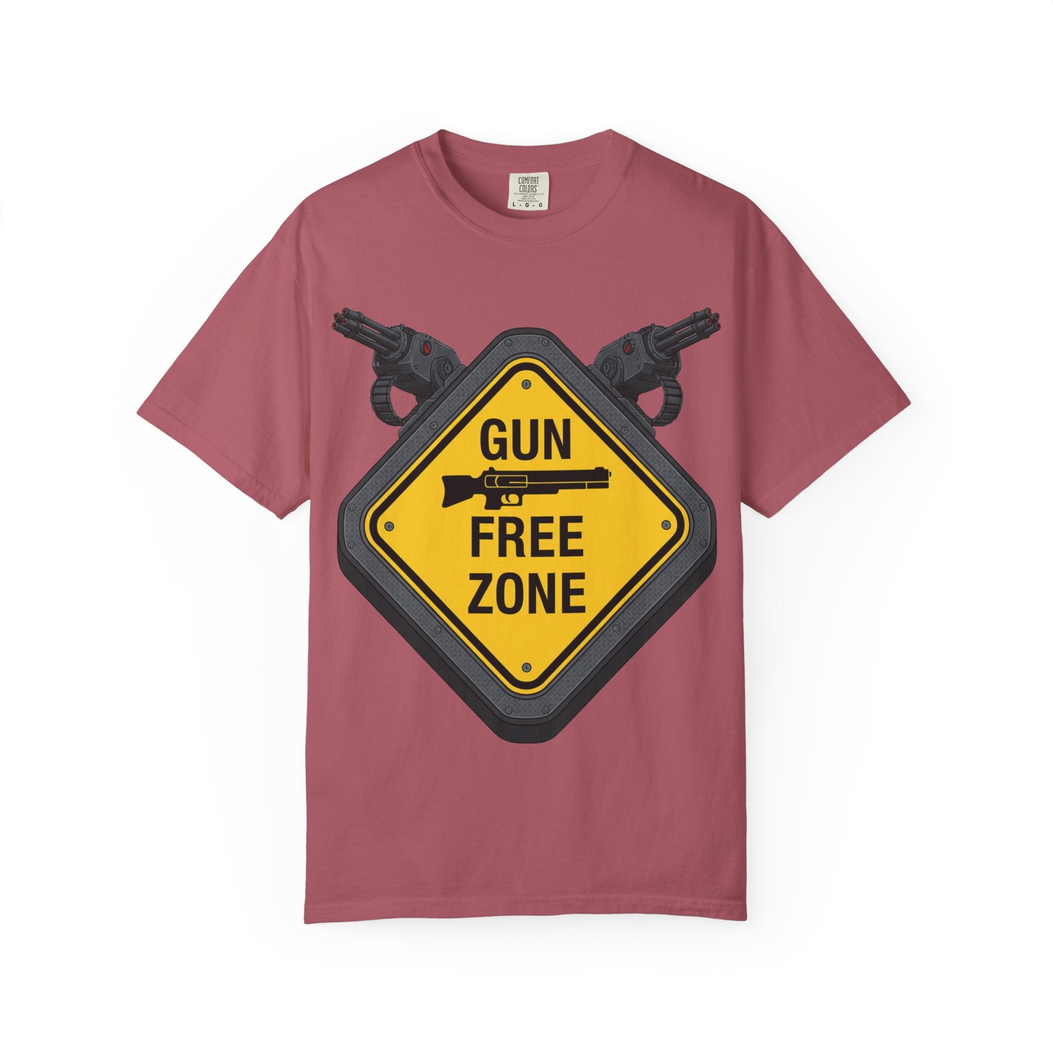 "Gun Free Zone (Heavy Metal Edition)" Unisex Garment-Dyed T-shirt