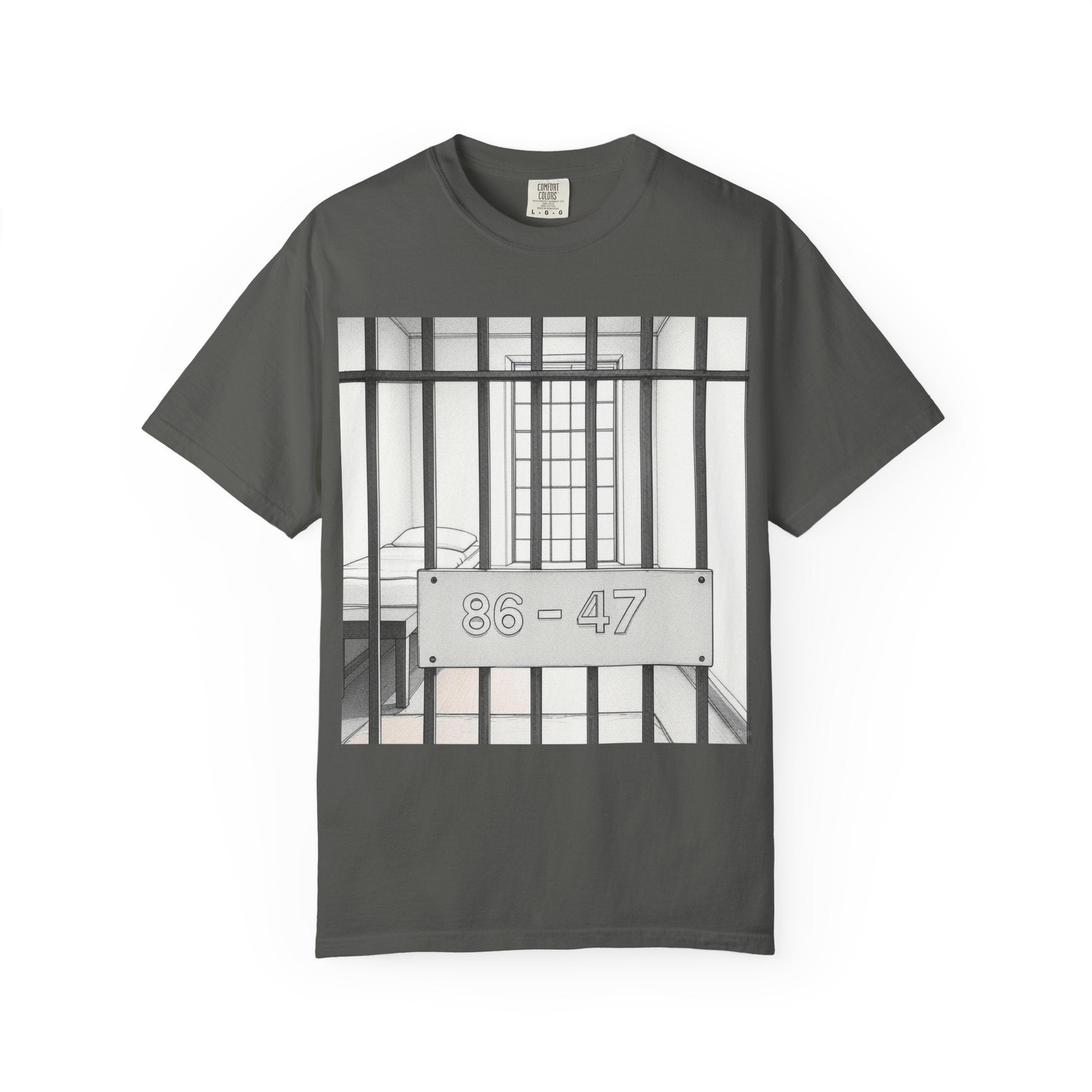 "86-47 Jail Cell" Unisex Garment-Dyed T-shirt