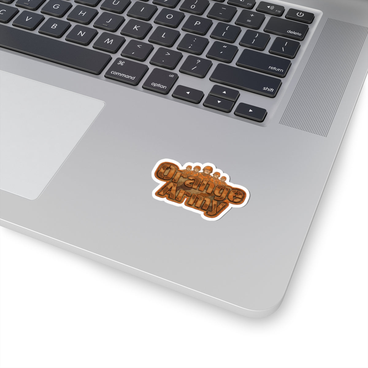 Orange Army: My Squad, My Colors | Kiss-Cut Sticker — AttitudeShirts