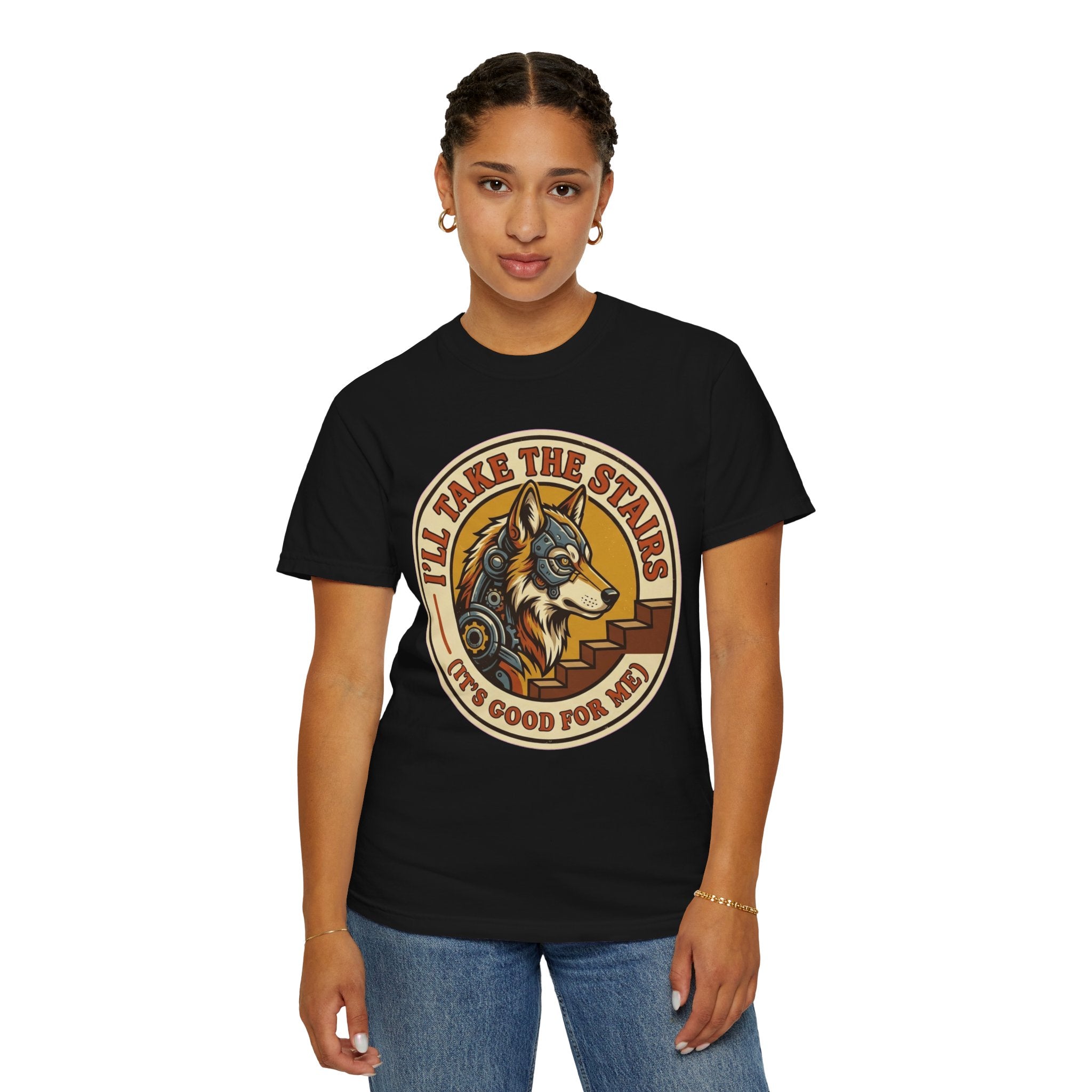 "Take the Stairs" Unisex Garment-Dyed Tee