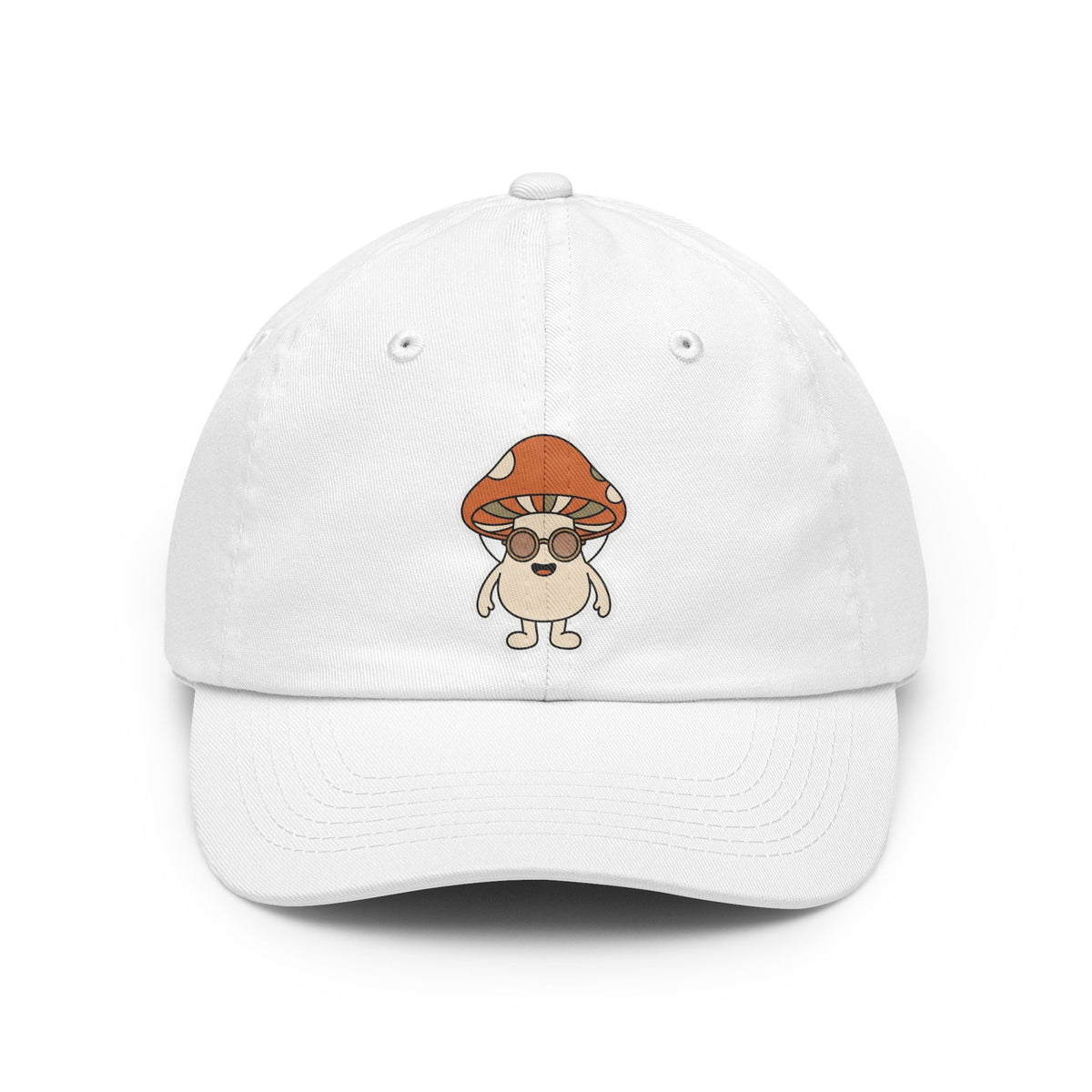 Color: White | Shroom Man Dad Hat