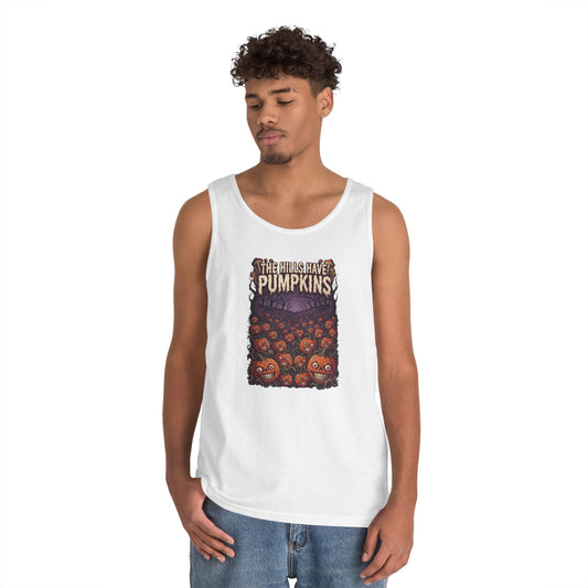 Color: White | The Hills Have Pumpkins Tank Top