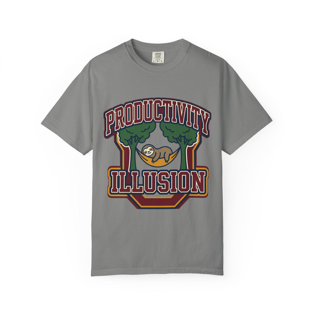 "Productivity Illusion" Unisex Garment-Dyed T-shirt