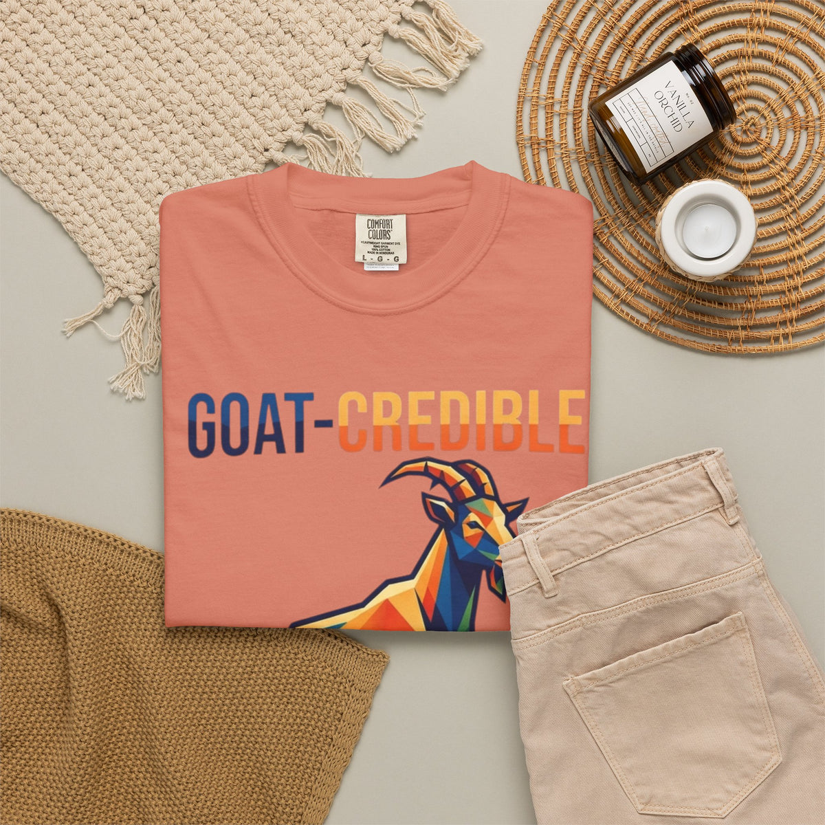"Goat Credible" Unisex Garment-Dyed Tee