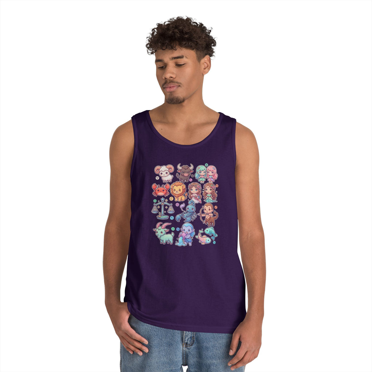 "Cute Chibi Zodiac" Tank Top