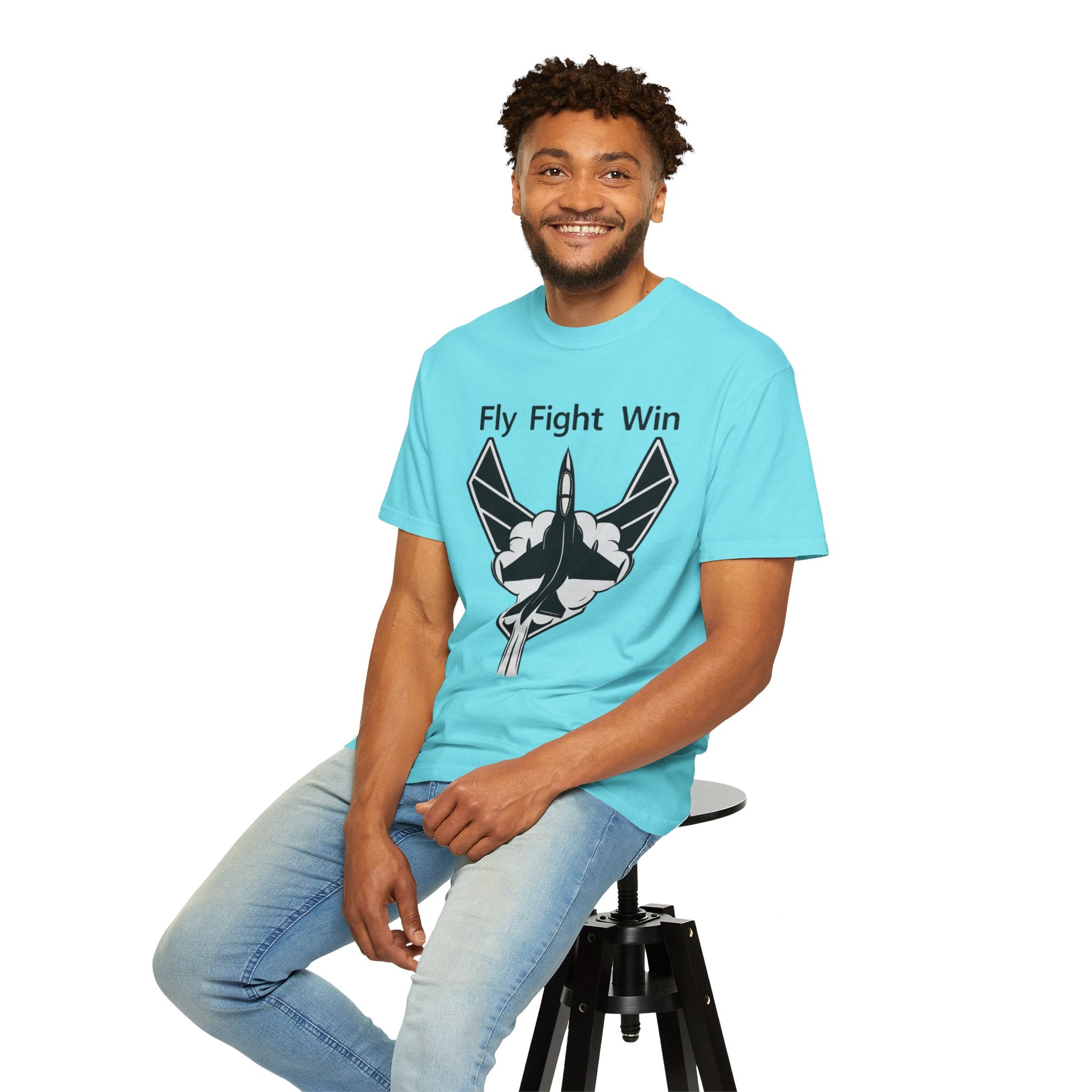 "Fly Fight Win" Unisex Garment-Dyed T-shirt