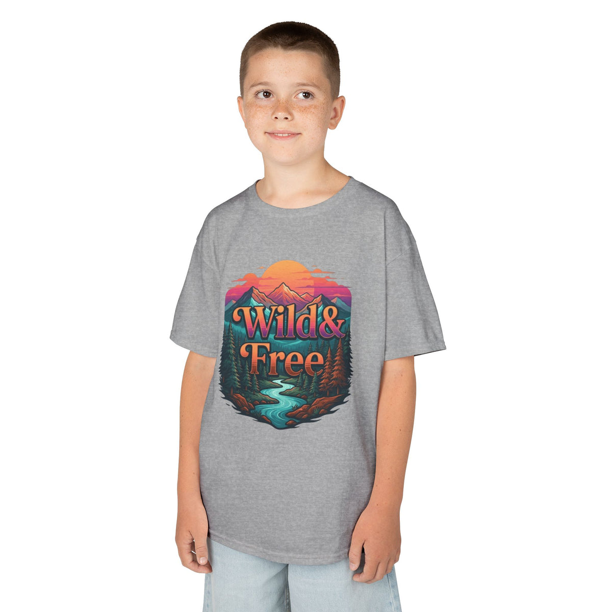Color: Sport Grey | Wild & Free Kids Tee