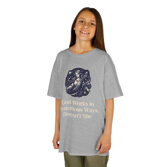 "God Works in Mysteroius Ways" Kids Tee