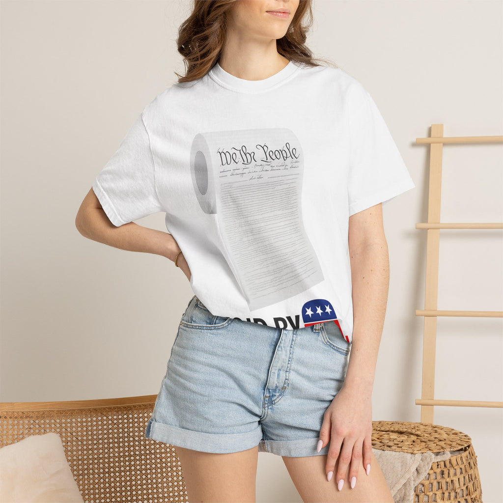 "Constitution Toilet Paper" Unisex Garment-Dyed T-shirt