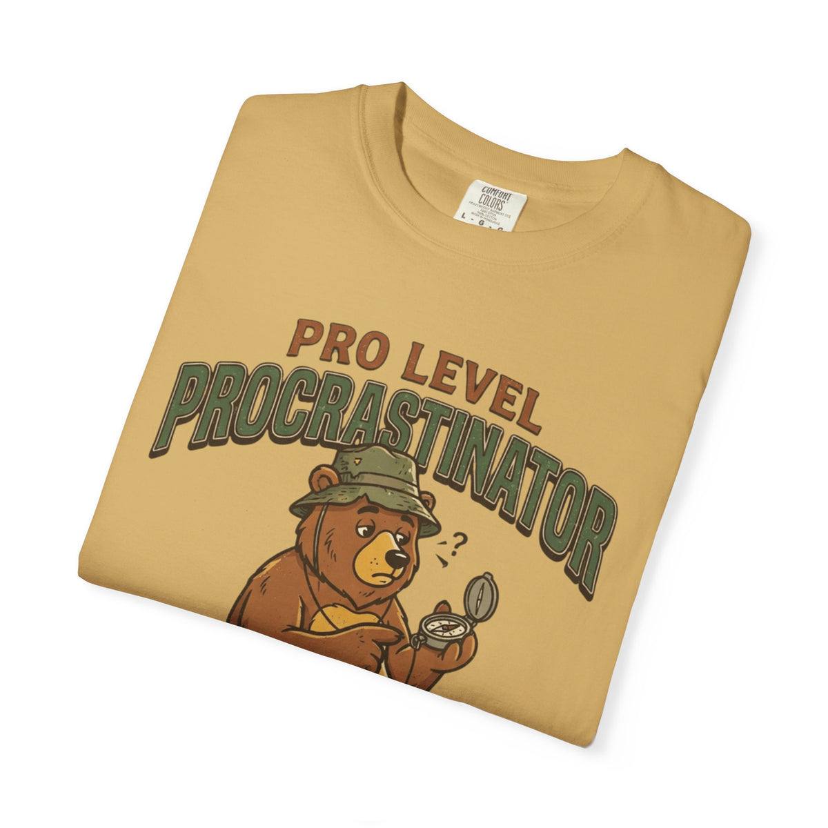 "Pro Level Procrastinator" Unisex Garment-Dyed Tee