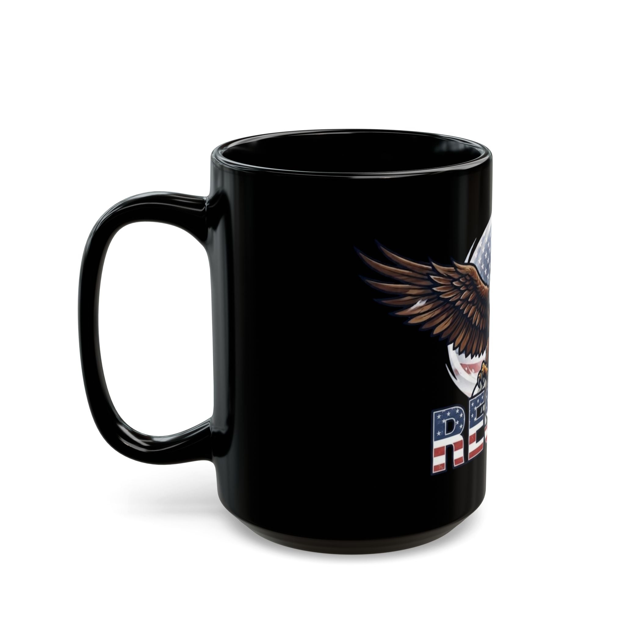 "Resist" Black Ceramic Mug