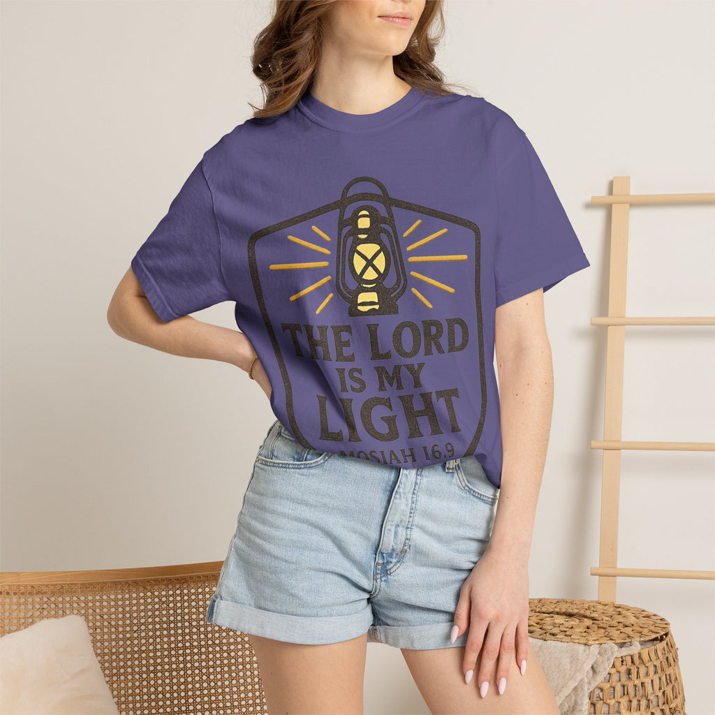 "The Lord is My Light" Unisex Garment-Dyed T-shirt