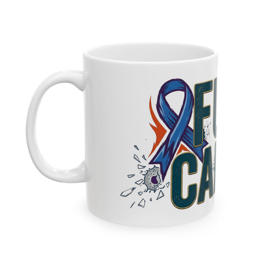 "Fuck Cancer" White Ceramic Mug