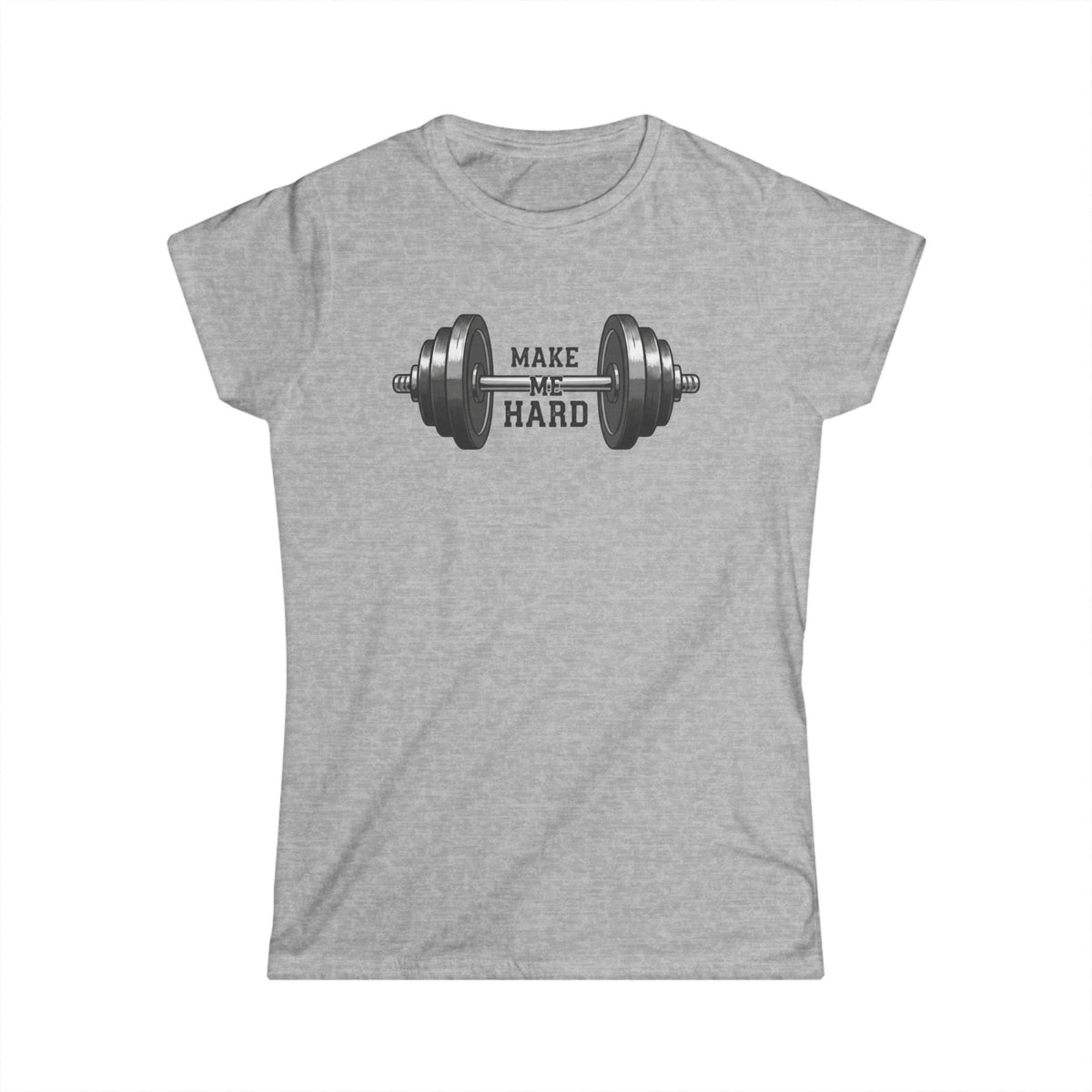 Color: Sport Grey | Make Me Hard - Morning Demands | Women's Tee — AttitudeShirts