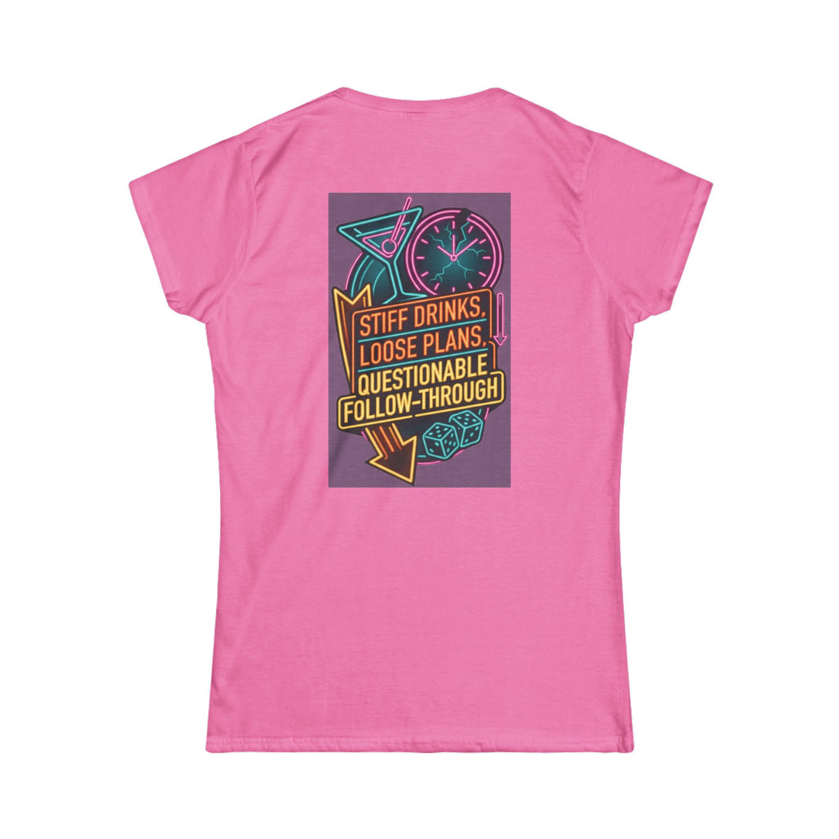 "Stiff Drinks Loose Plans" Women's Tee