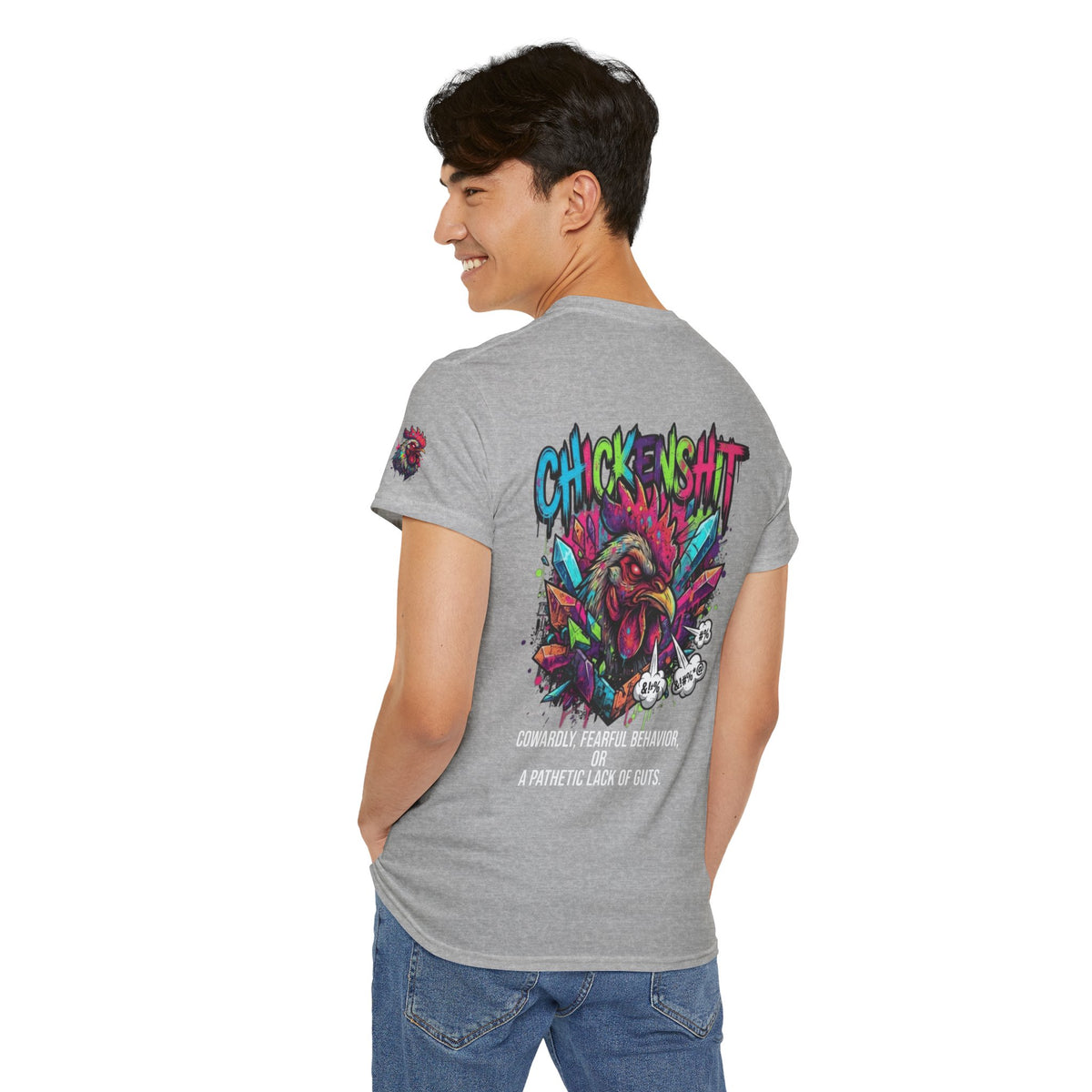 Color: Sport Grey | Chickenshit Premium Graphic Tee