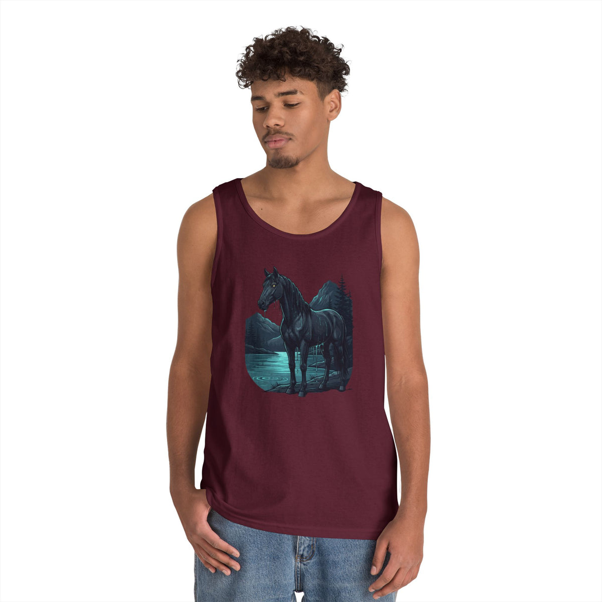 Color: Maroon | Kelpie (Scottish Folklore) Tank Top