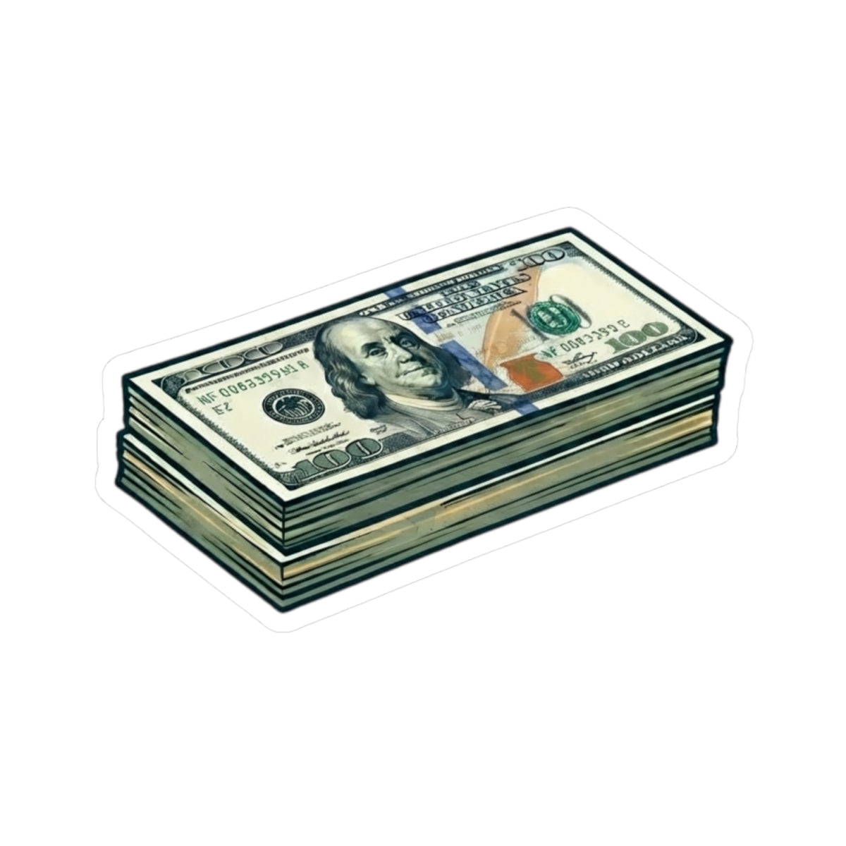 "100 Bucks" Sticker