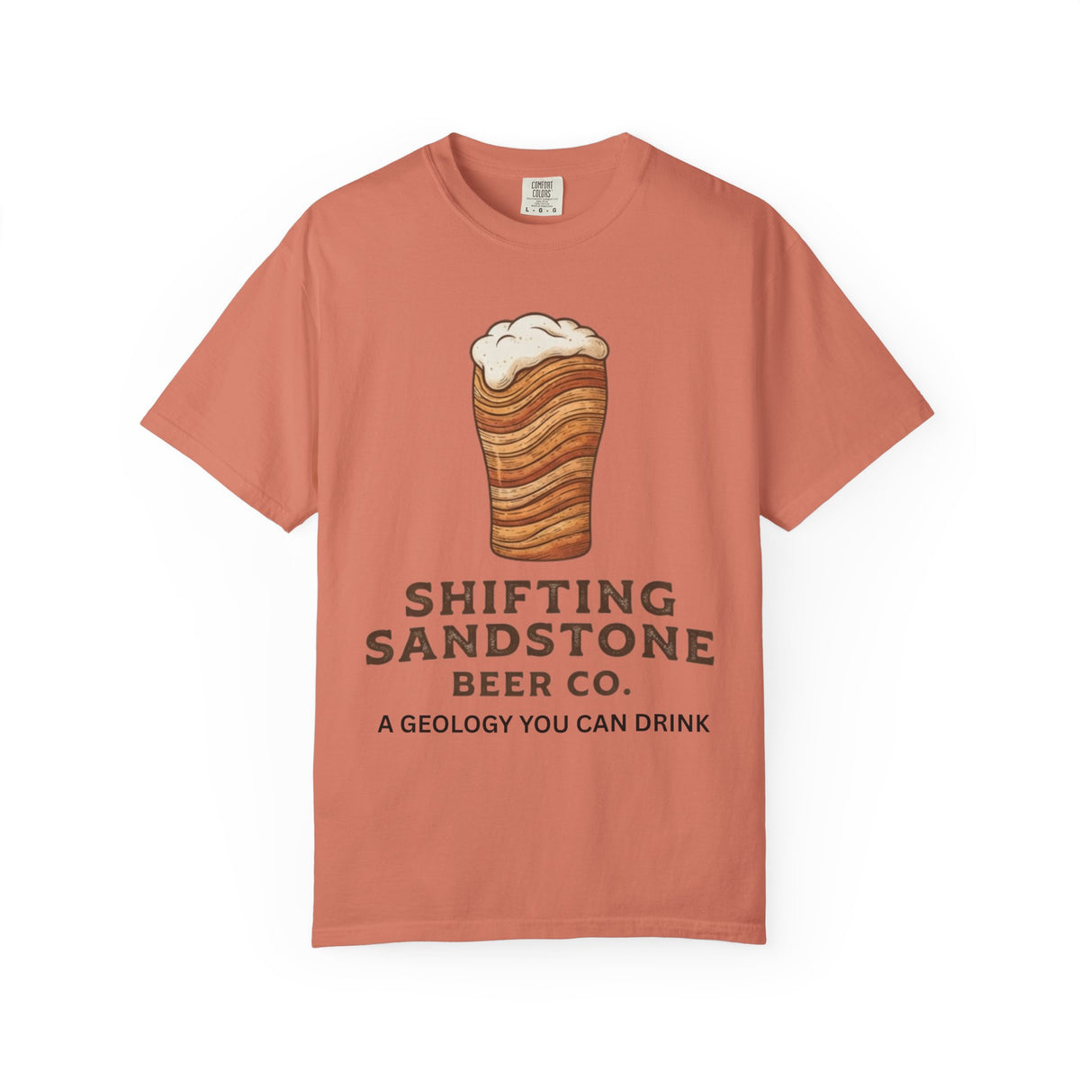 Color: Terracotta | Shifting Sandstone Beer Co. Unisex Garment-Dyed Tee